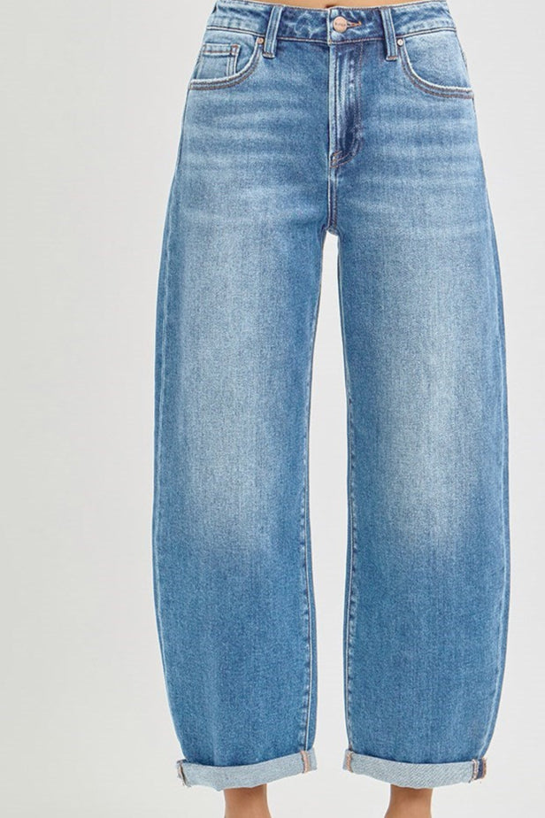 Risen Barrel high rise jeans