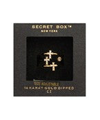 Gold dipped 3 cross ring