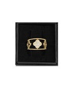 Multi clover 2 row ring