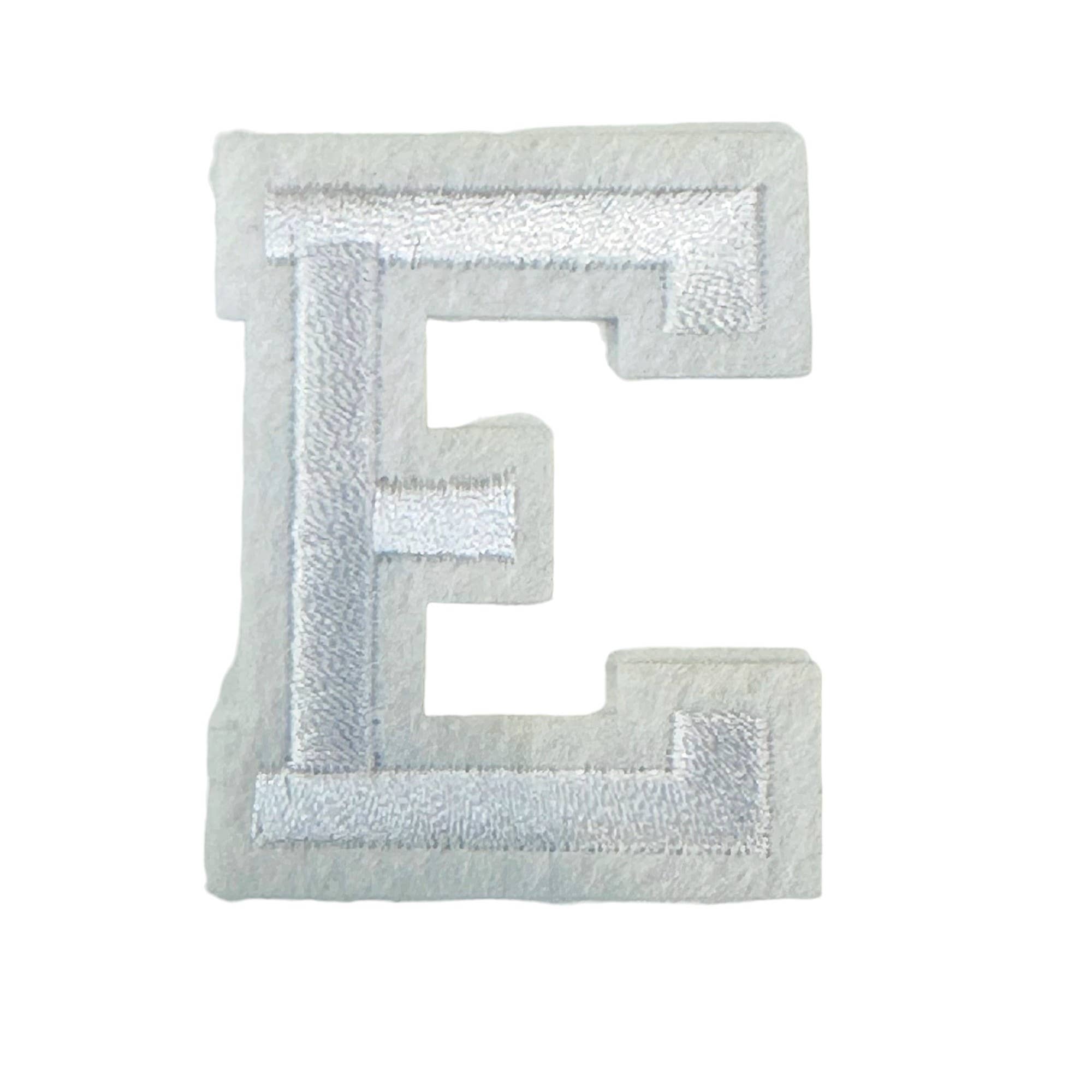 Iron On White Letter Patches