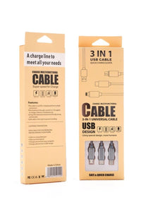 3 IN 1 charging cable