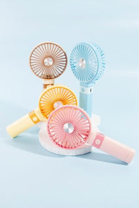 portable handheld collapsible fan