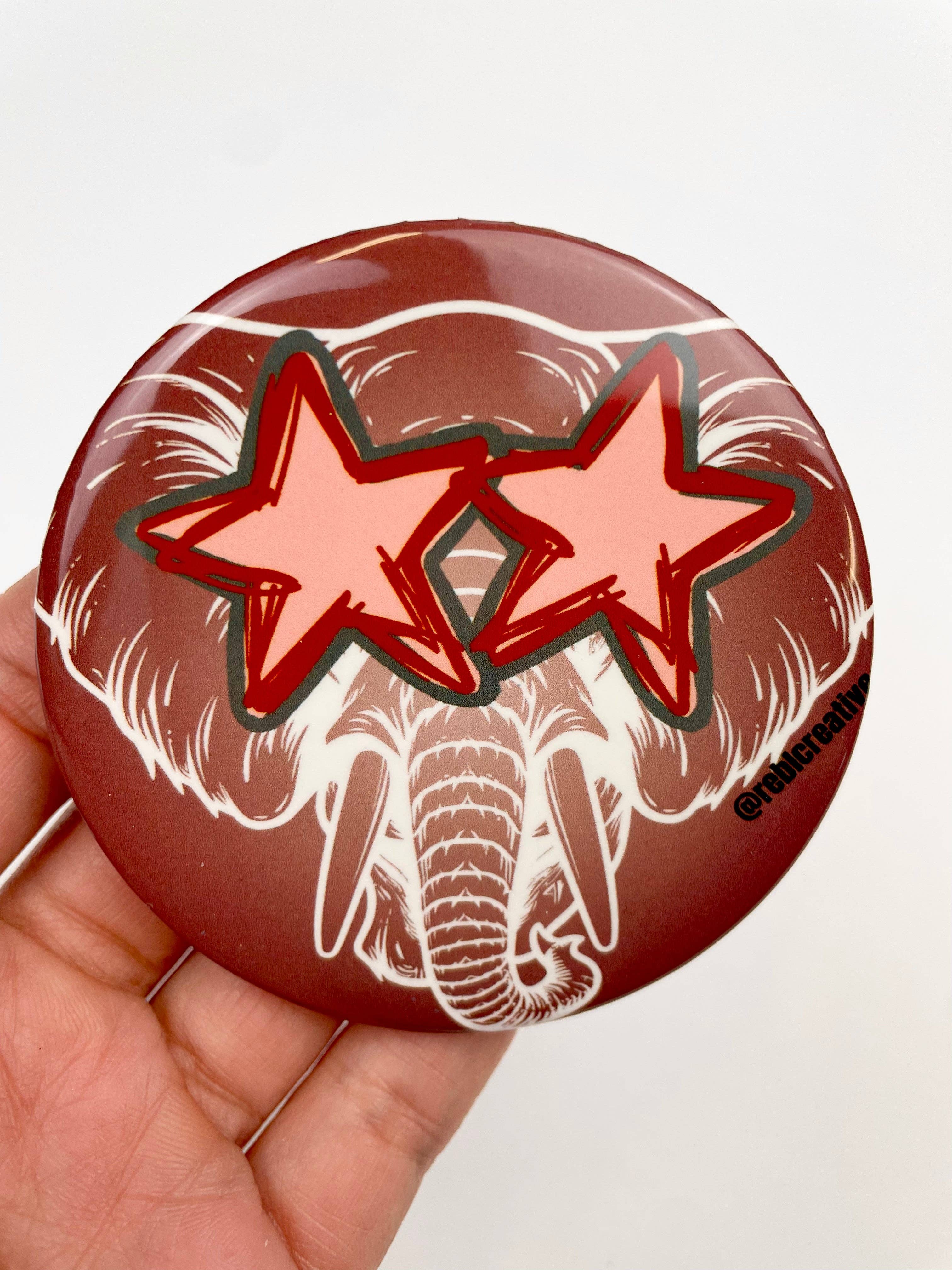 *All Star - Elephant - Maroon - Game Day Button