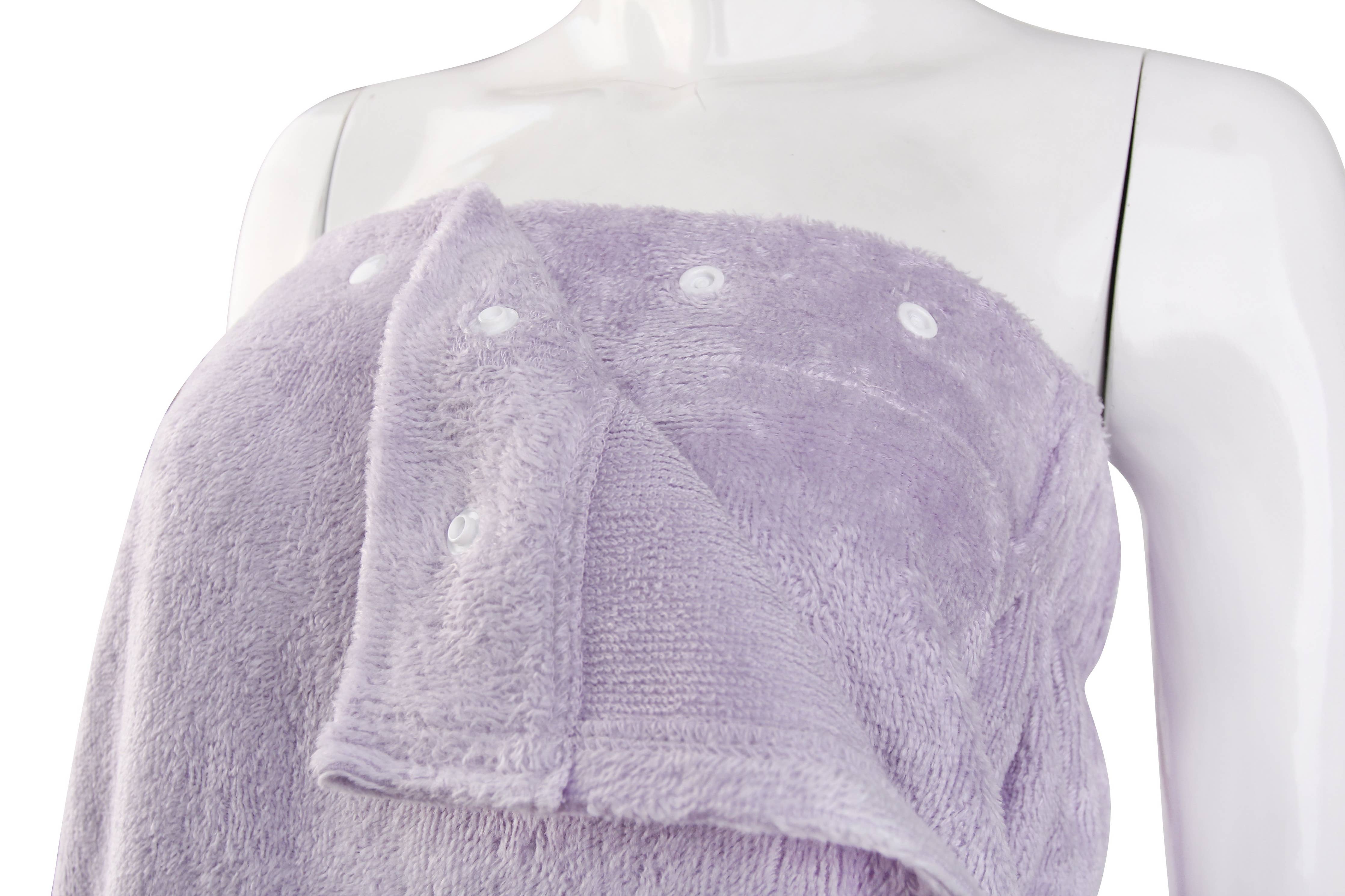 Extra Plush Bath Wrap + Hair Turban Set - Mulberry