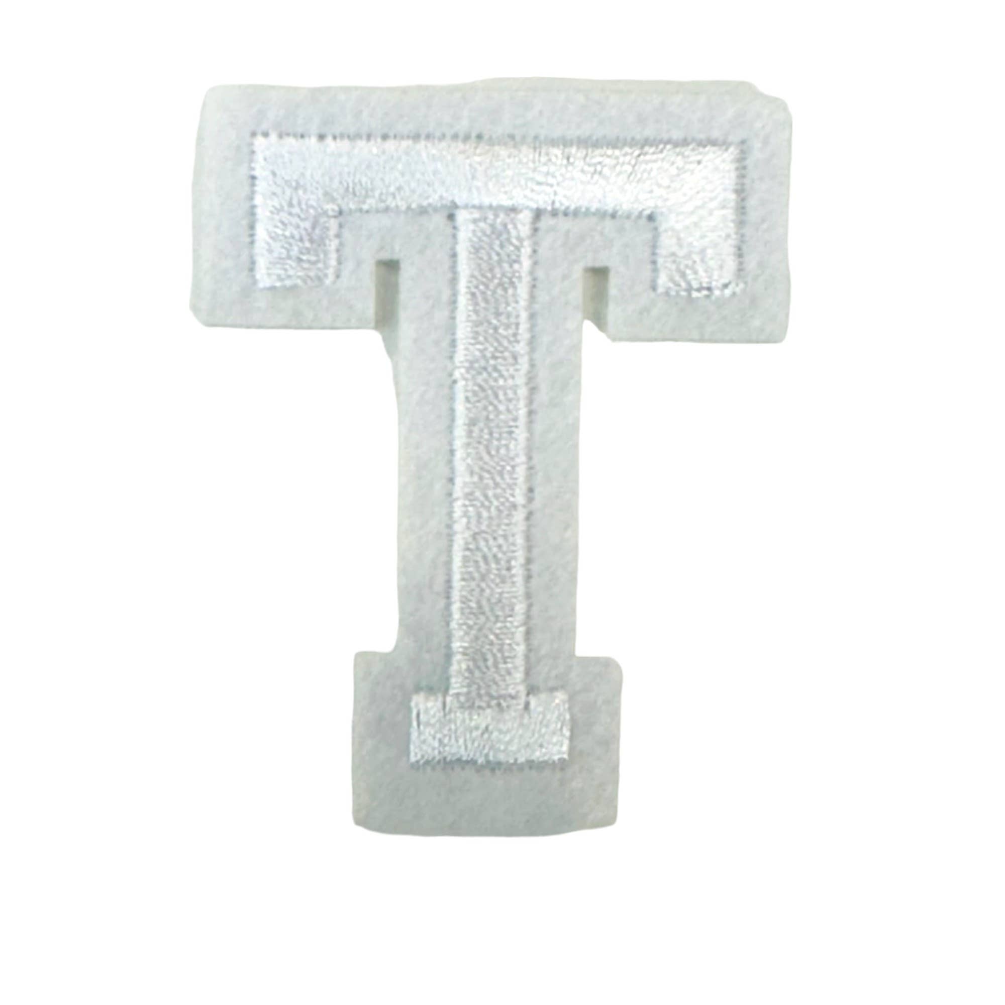 Iron On White Letter Patches