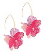 filigree flower drop earring