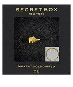 Gold dipped dainty elephant ring