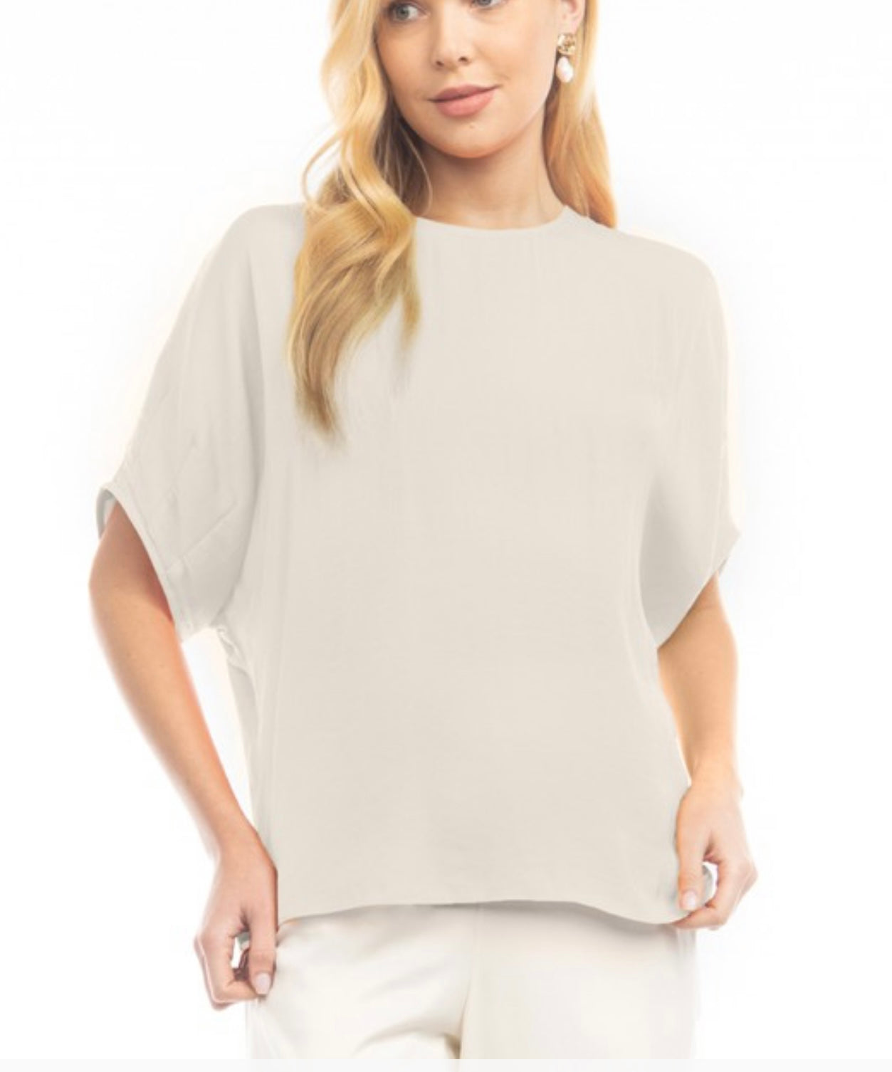Dolman sleeve darted arms blouse