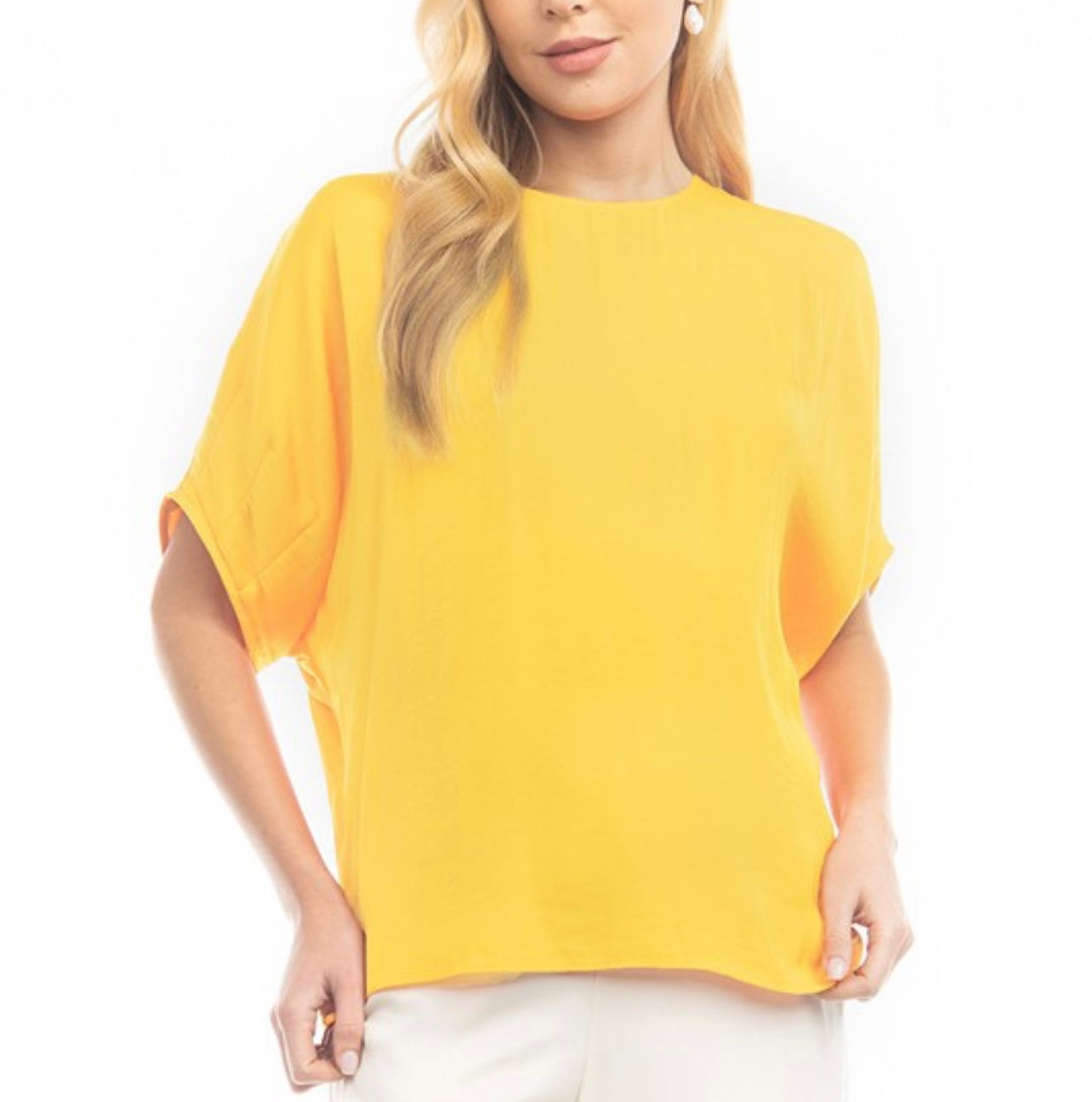 Dolman sleeve darted arms blouse