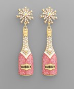 Starburst with Bubbly glass earrings