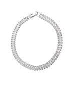 Bagette rhinestone tennis bracelet