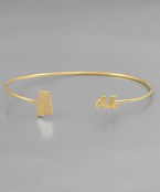 State and "AL" gold cuff