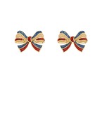 USA bow earrings