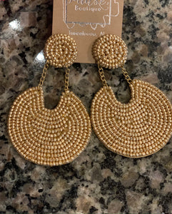 matte beaded dip circles