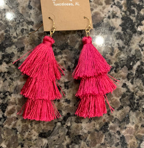 triple pom tassels