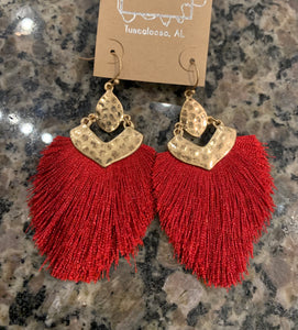 double gold capped short fringe