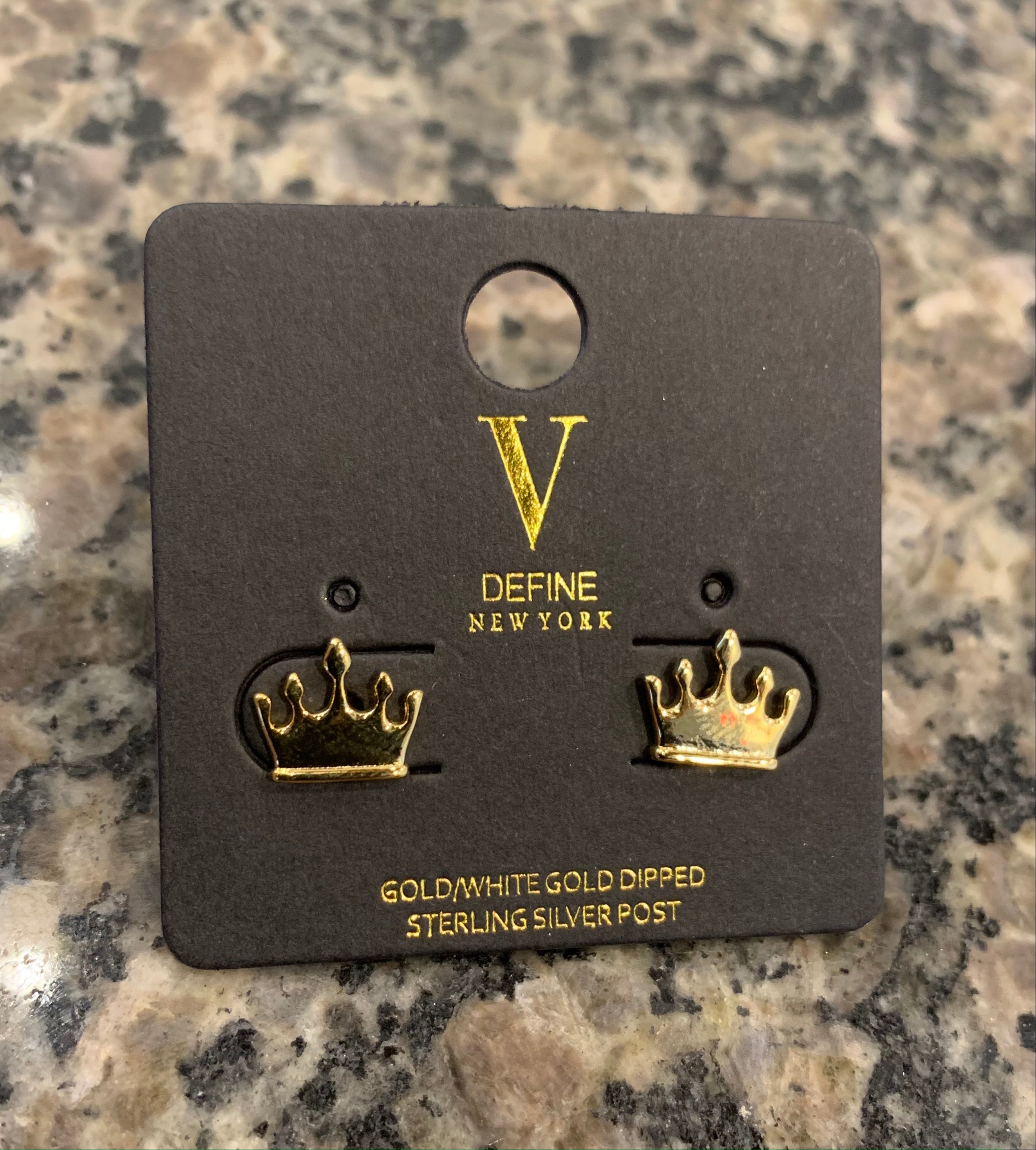 5 point crown studs