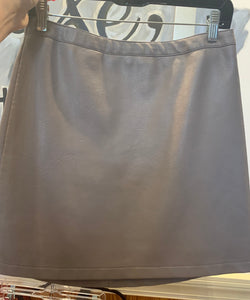 wishlist faux leather grey skirt