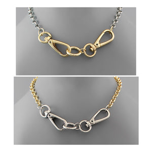 Two tone double latch chain