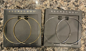 3 " Infinity gold dipped Hoops