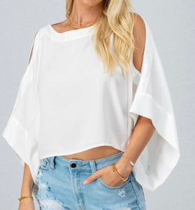 dolman cold shoulder top