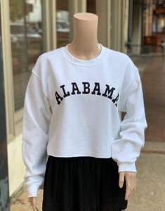 Alabama crop sweatshirt