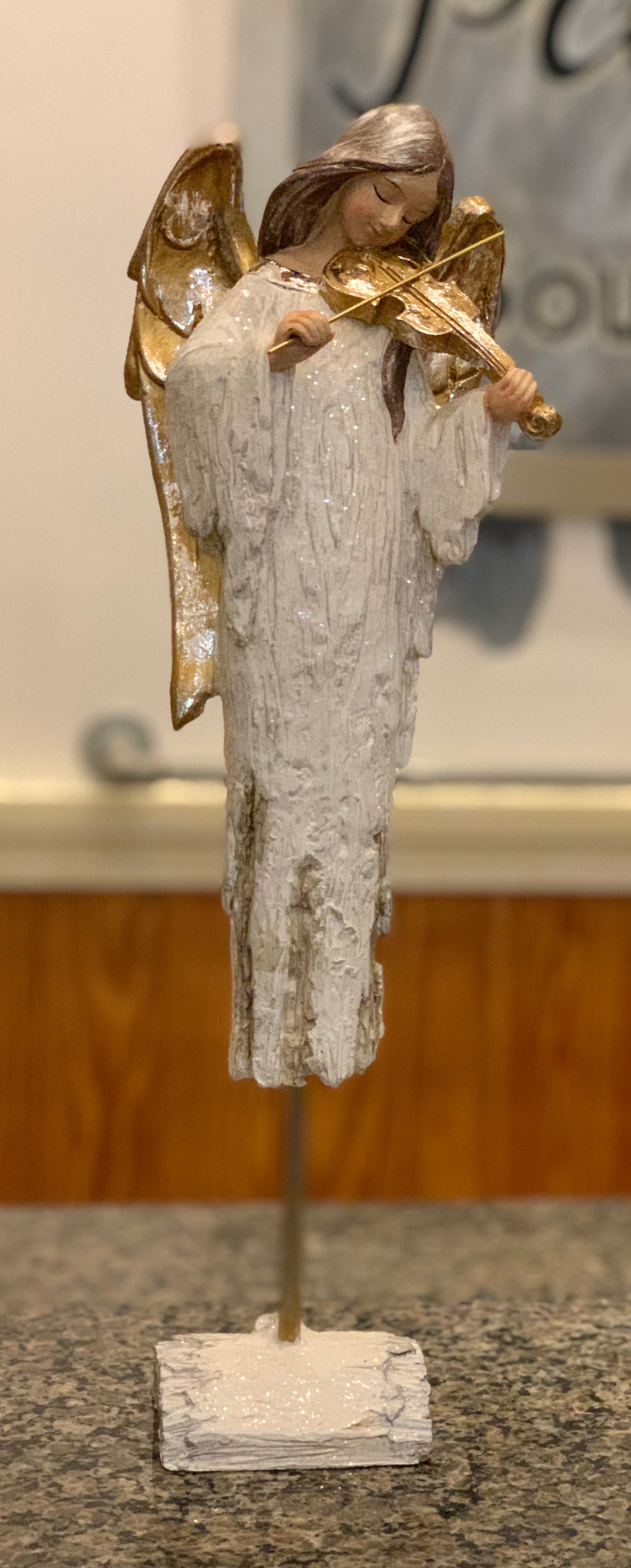 White wooden all is calm Angel