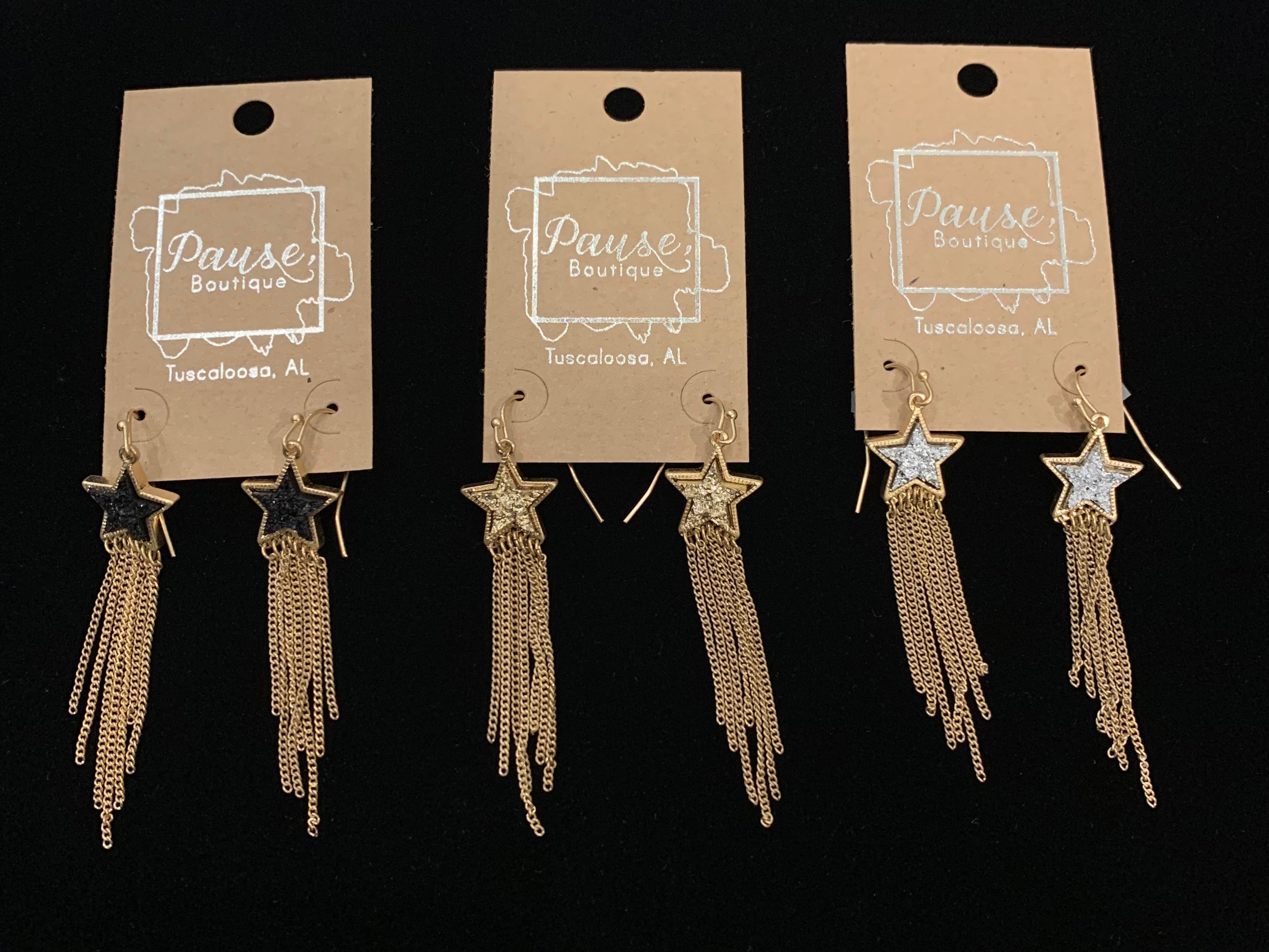 druzy shooting star with strands