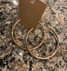 basic gold dipped 2" hoops