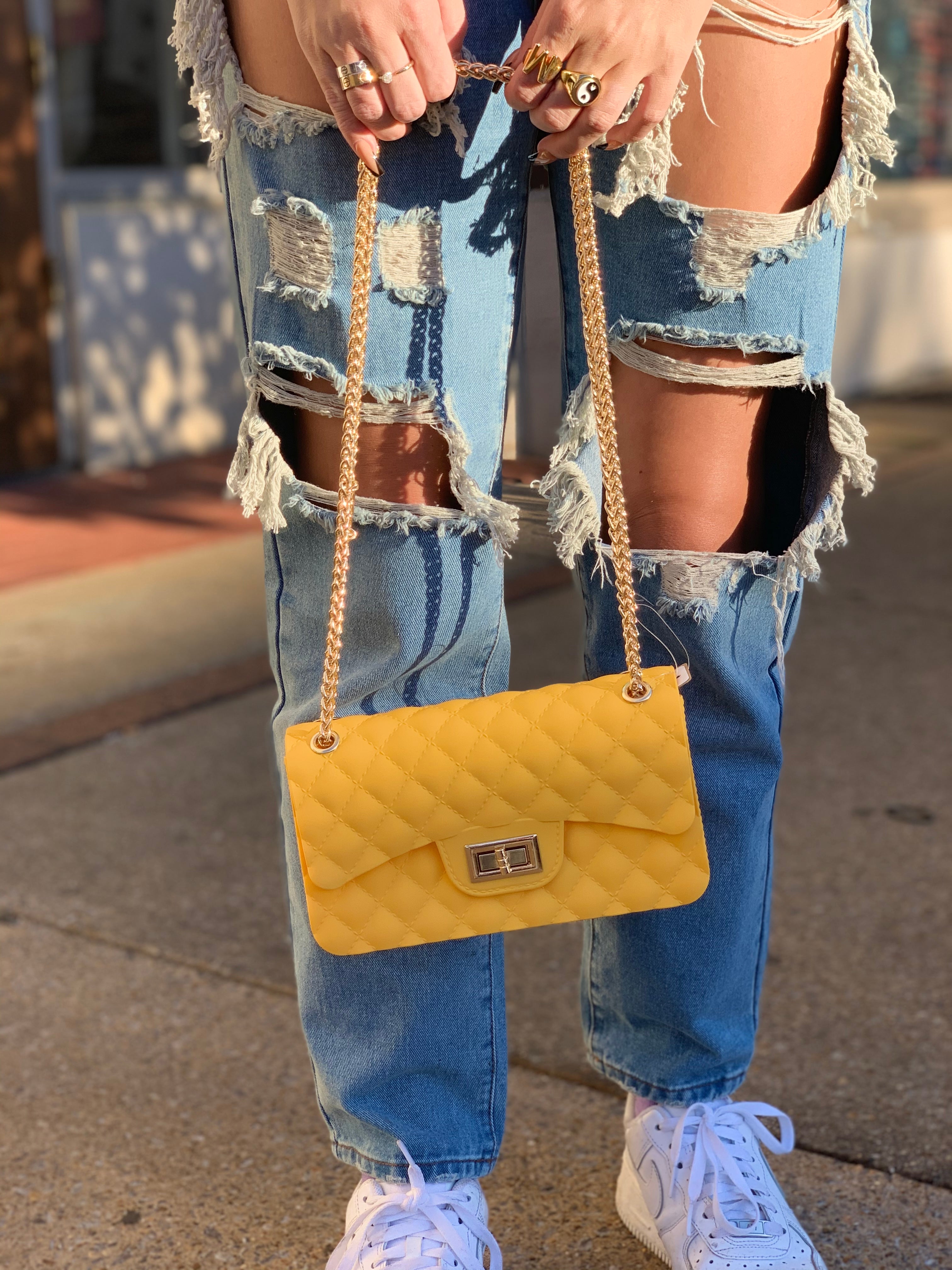 Jelly quilted looking handbag