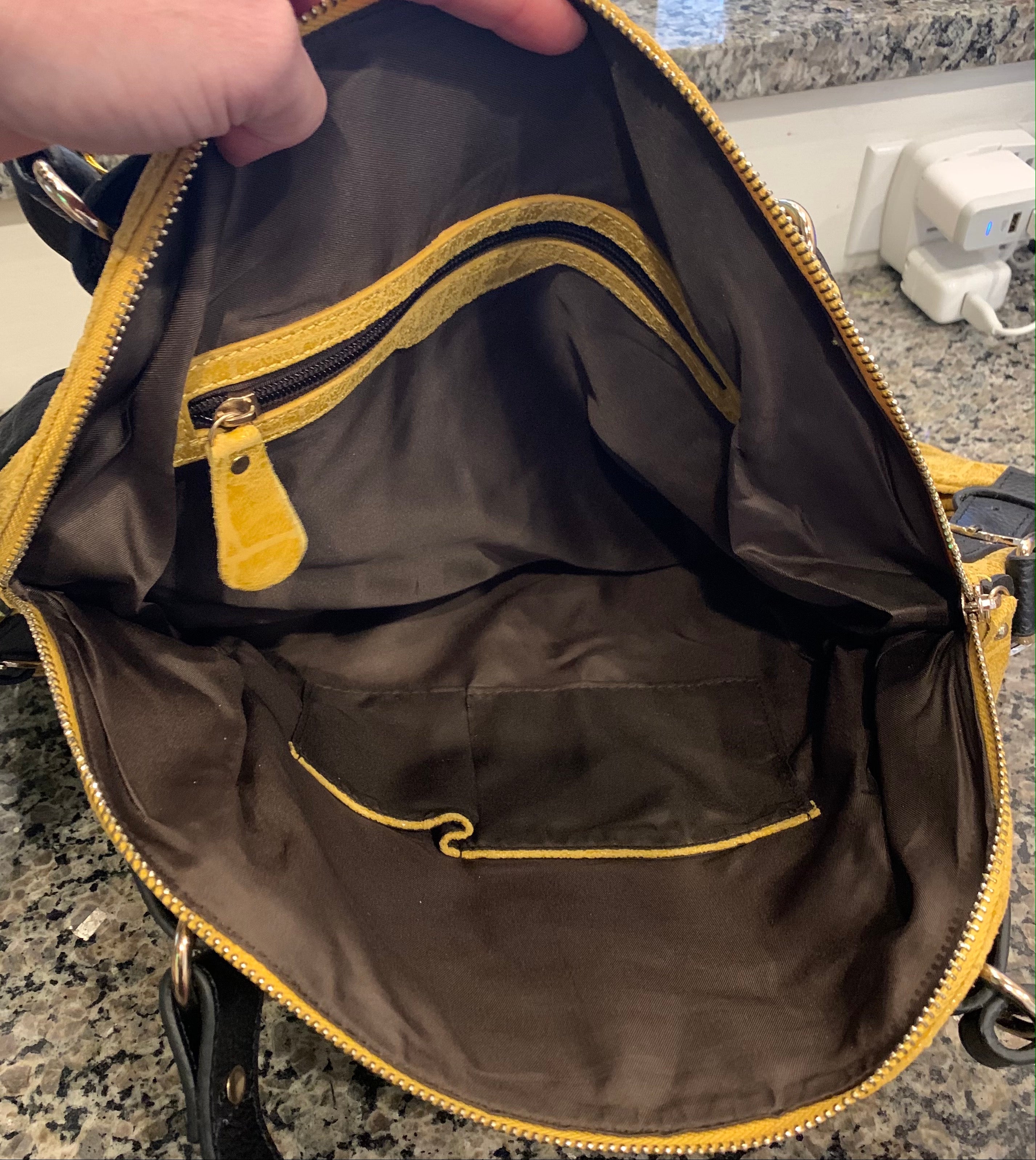 oversized shiny croc bag