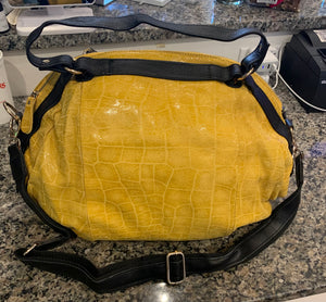 oversized shiny croc bag