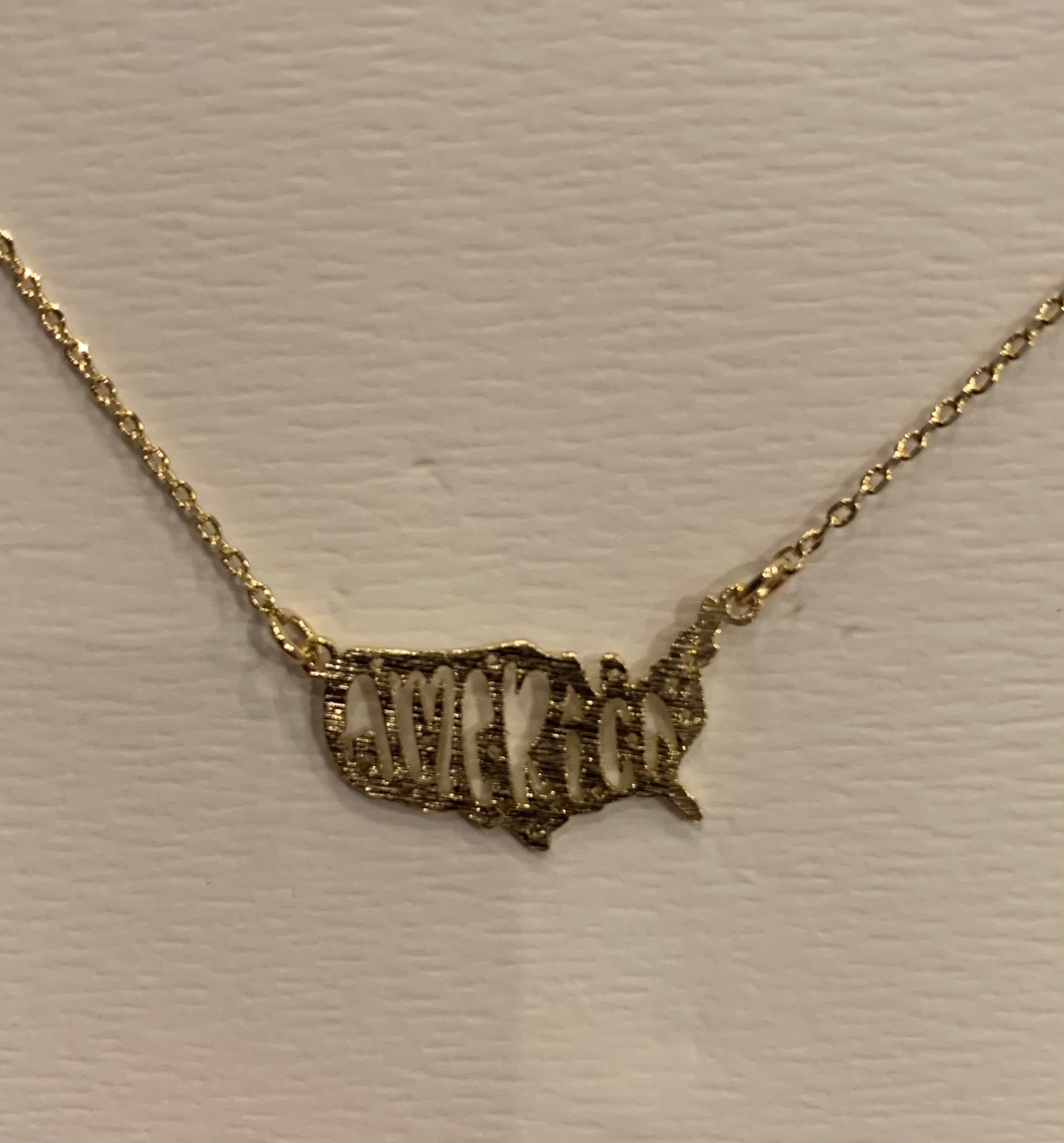 America pendant necklace