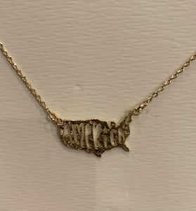 America pendant necklace