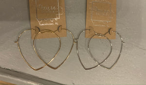 Thin heart hoops