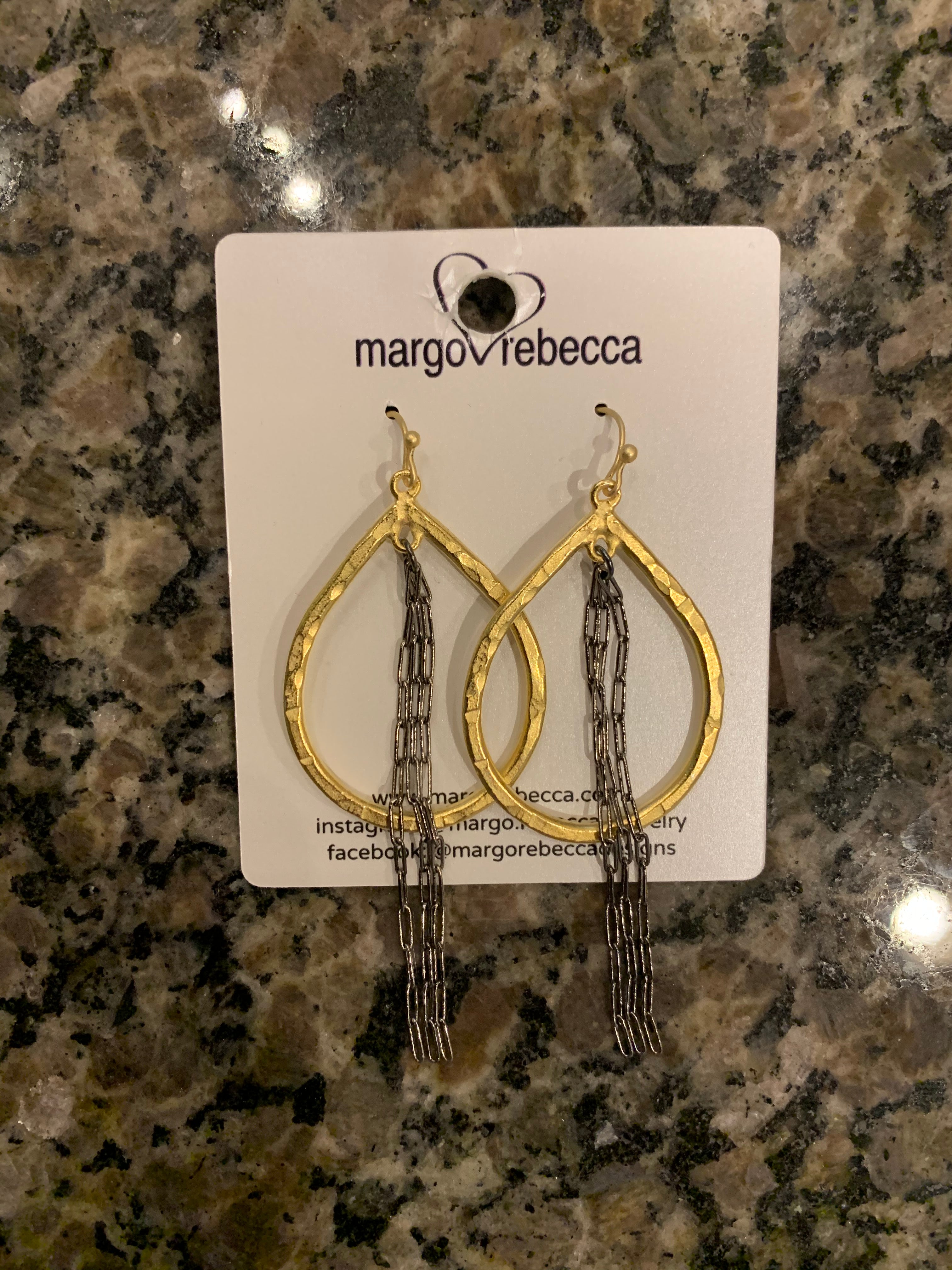 Margo Rebecca oval earrings