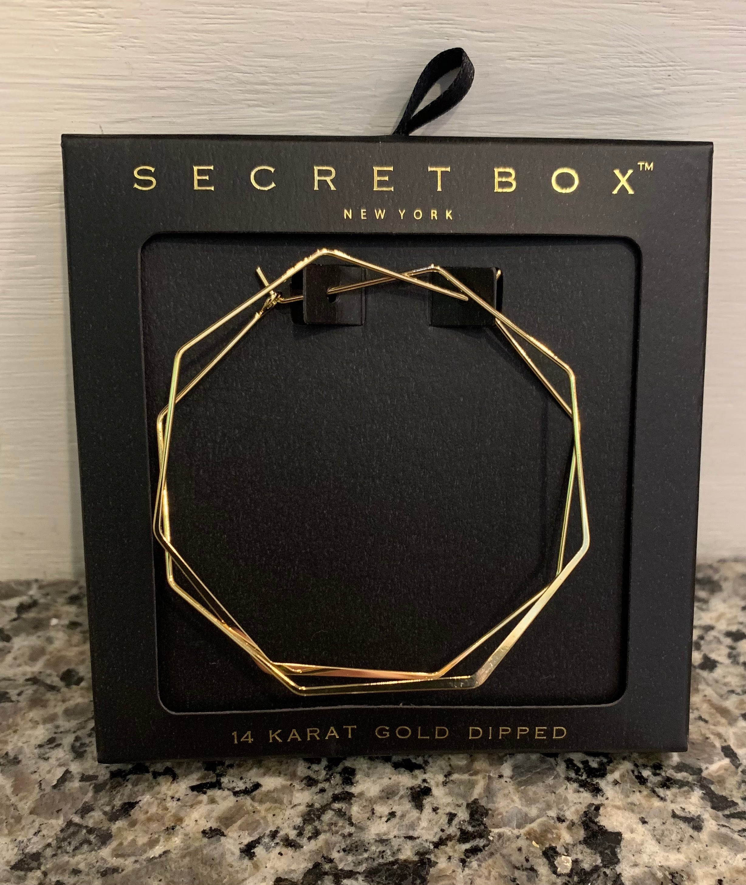 gold dipped hexagons