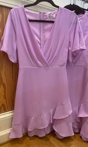 Deep-V Short Sleeve Dress
