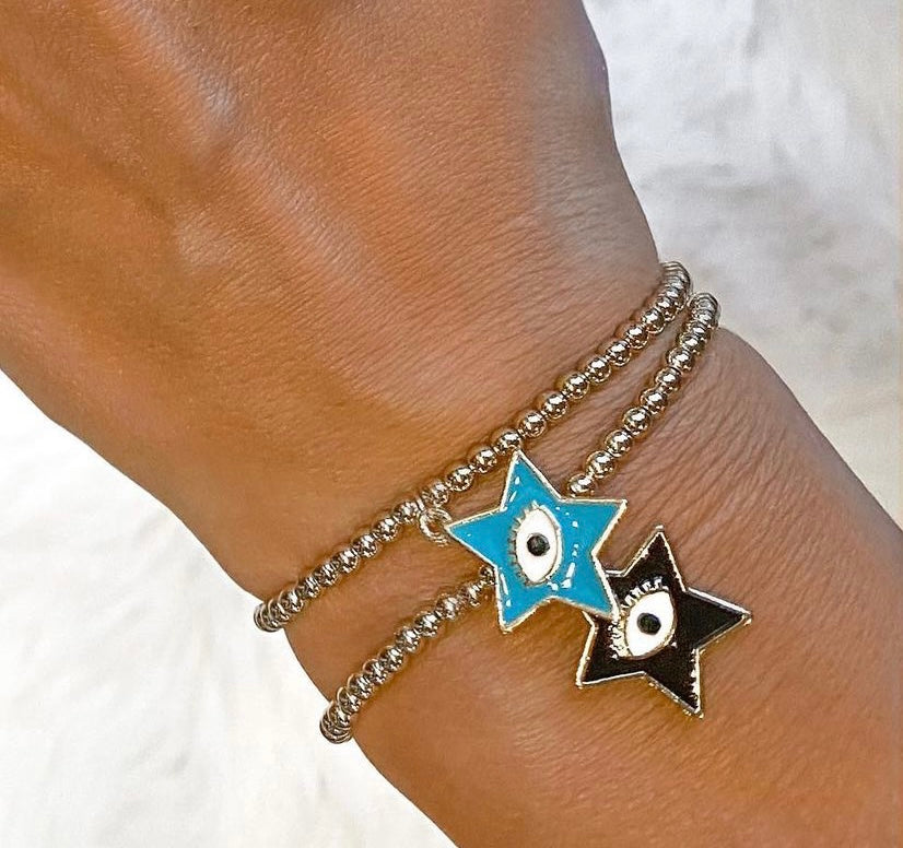 ball bead stretch evil eye