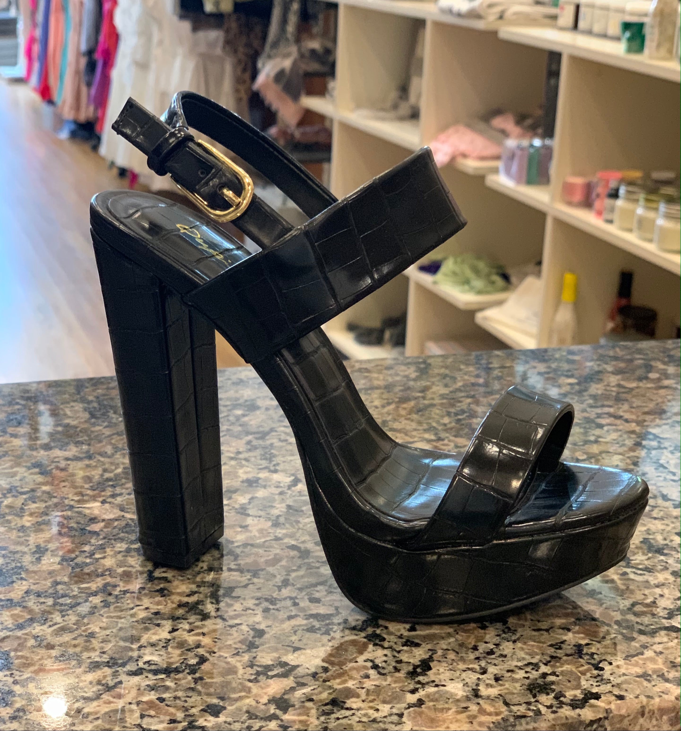 Dearly high platform chunky heel