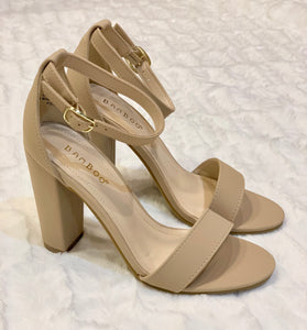 simple ankle strap and single strap heel
