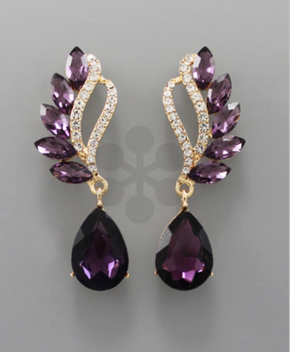 Glam side spray tear drops