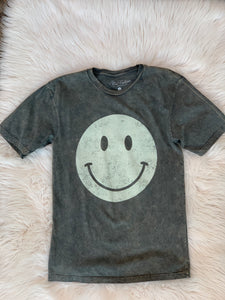 washed out smiley face