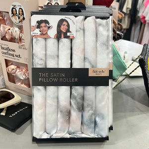 6 piece set satin pillow rollers