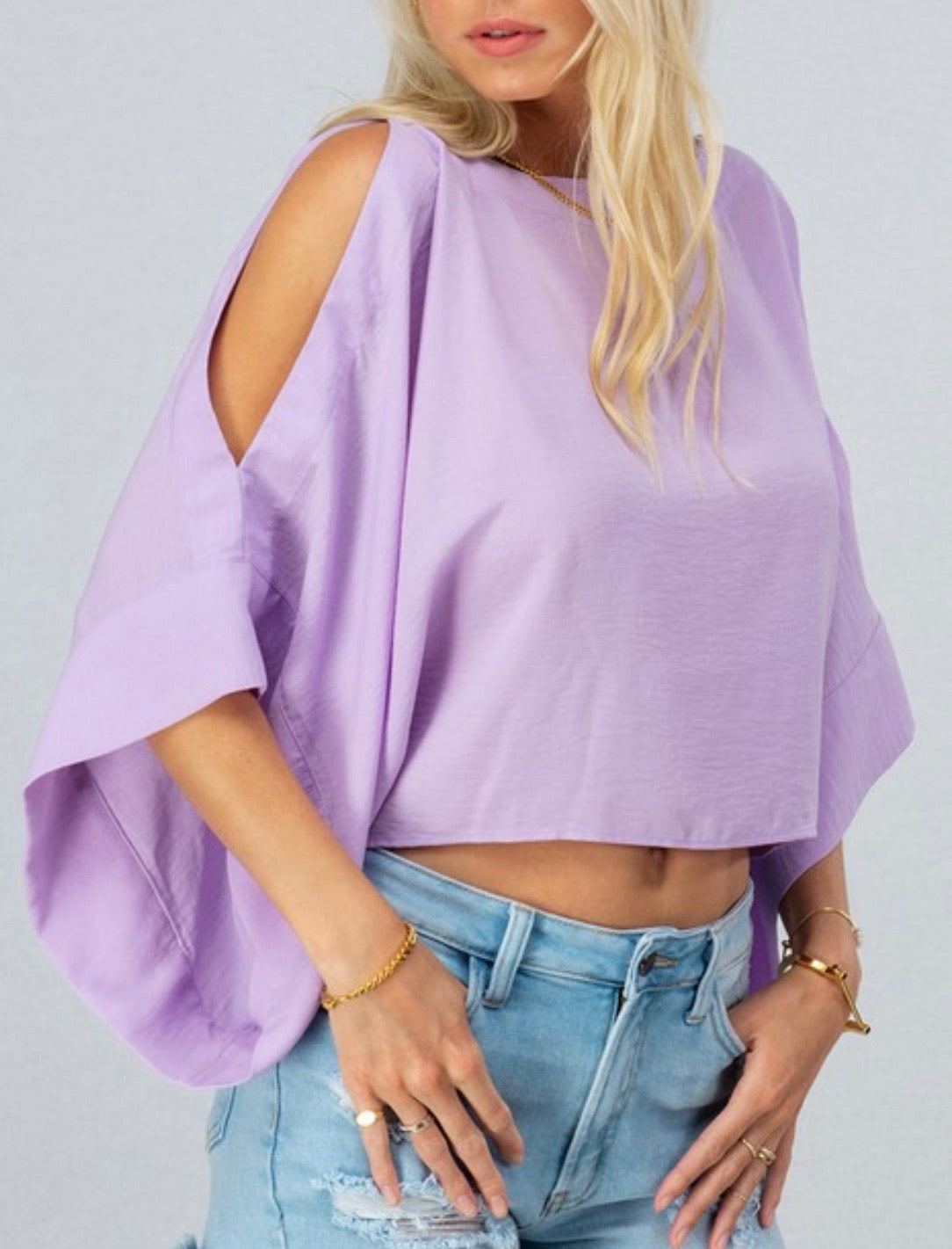 dolman cold shoulder top