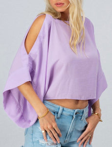 dolman cold shoulder top