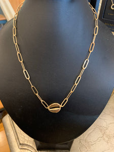 Chain with gold Puka shell