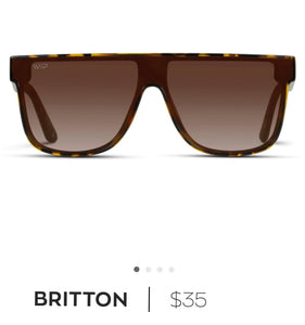 Britton Flat Oversize Sunglasses