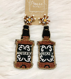 Beaded Whiskey bottles