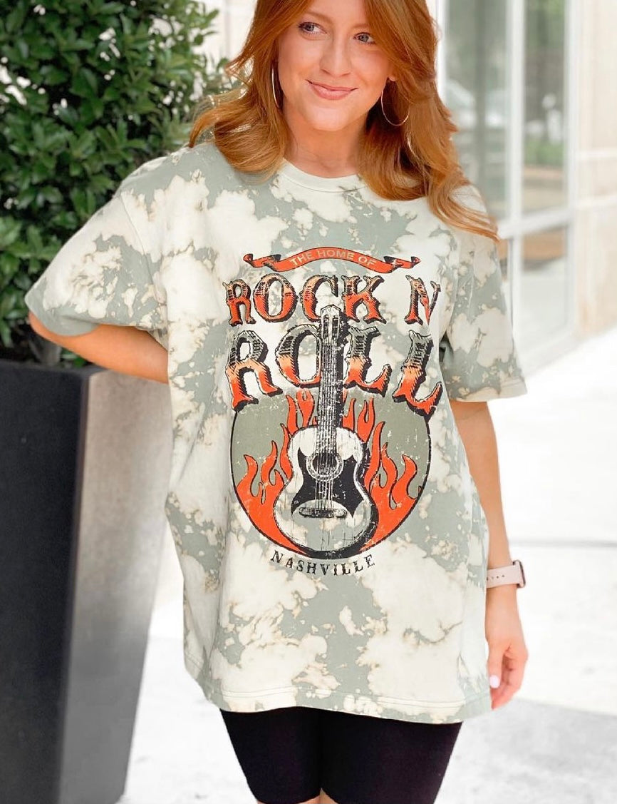 tiedye Rock N Roll tee